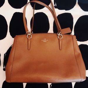 Coach brown satchel - Christie Carryall